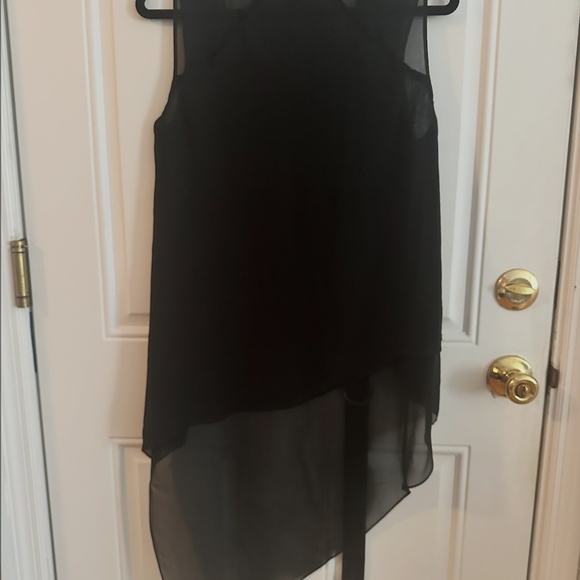 BCBG Max Azria Black Silk Blouse – Classic Luxe Essential - Picture 3 of 3